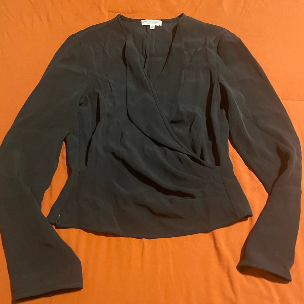 Giorgio Armani Black Blouse